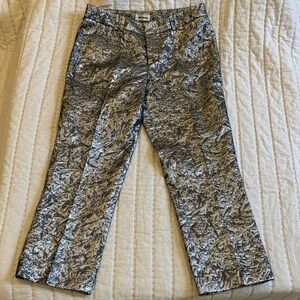 Zadig & Voltaire Posh Jac Metal Metallic Brocade Pants Size 36 (US 4)